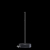 Plasticade Mobile Parking Lot Post With A 60 Lbs. Black Rubber Base With Wheels And 60