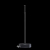 Plasticade Mobile Parking Lot Post With A 60 Lbs. Black Rubber Base With Wheels And 72