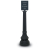Sign Finial Formal Colonial Crowd Control Rope Post, 1400 Series