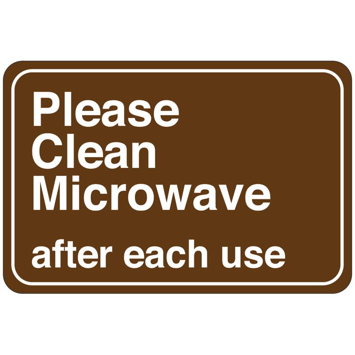 Please Clean Microwave after each use Facility Sign | United Visual