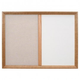 60 x 36" Decorative Framed Dry Erase and Cork Combo Board