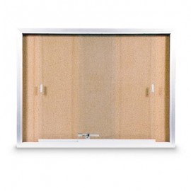 18 x 18 Outdoor MINI Message Center + Cork Board Enclosed Wall